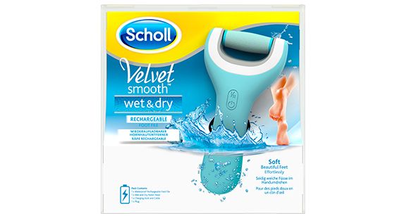 Scholl Velvet Pedi Hornhautentferner & Wet Dry elektrischer Smooth