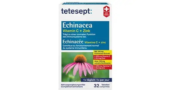 Echinacea Brausetabletten Dreifacher Immunsystem Schutz Mit Vitamin C und Zink 