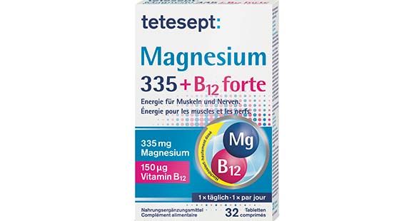 tetesept Magnesium 335 + B12 forte Tabletten