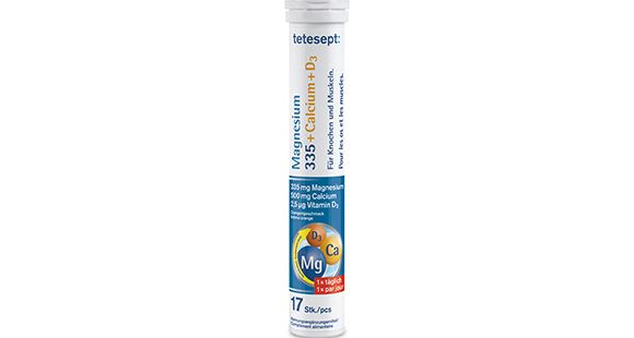 tetesept Magnesium 335 Calcium + D3 Brausetabletten