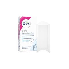 Veet Pure Kaltwachsstreifen Beine & Körper, sensible Haut