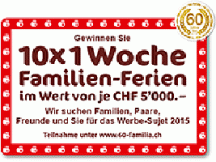 Familien-Ferien zu gewinnen