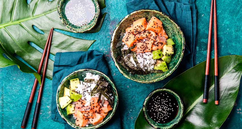 detox mit poke bowl